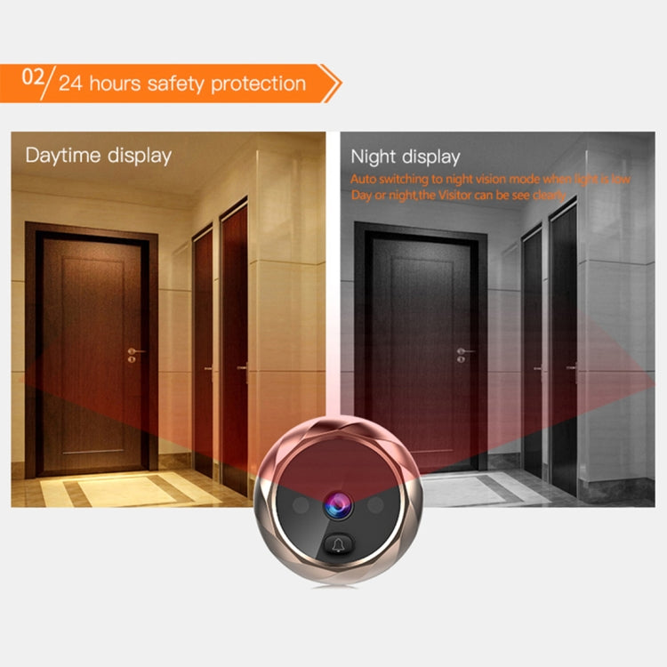 DD1 Smart Electronic Cat Eye Camera Doorbell with 2.8 inch LCD Screen, Support Infrared Night Vision DD1 Smart Electronic Cat Eye Camera Doorbell with 2.8 inch LCD Screen, Support Infrared Night Vision